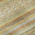 5' X 8' Wheat Beige And Gold Striped Washable Area Rug With UV Protection