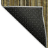 5' X 8' Brown Beige And Gray Striped Washable Area Rug With UV Protection