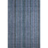 5' X 8' Blue Gray And Charcoal Striped Washable Area Rug With UV Protection
