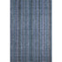 8' X 10' Blue Gray And Charcoal Striped Washable Area Rug With UV Protection