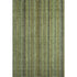 8' X 10' Green Gray And Gold Striped Washable Area Rug With UV Protection