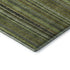 8' X 10' Green Gray And Gold Striped Washable Area Rug With UV Protection