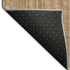 9' X 12' Rust Beige And Copper Striped Washable Area Rug With UV Protection