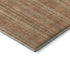 9' X 12' Rust Beige And Copper Striped Washable Area Rug With UV Protection