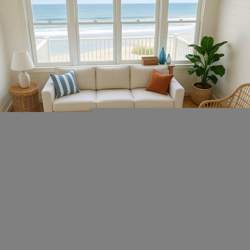 9' X 12' Rust Beige And Copper Striped Washable Area Rug With UV Protection