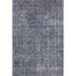 5' X 8' Blue And Gray Abstract Washable Area Rug With UV Protection