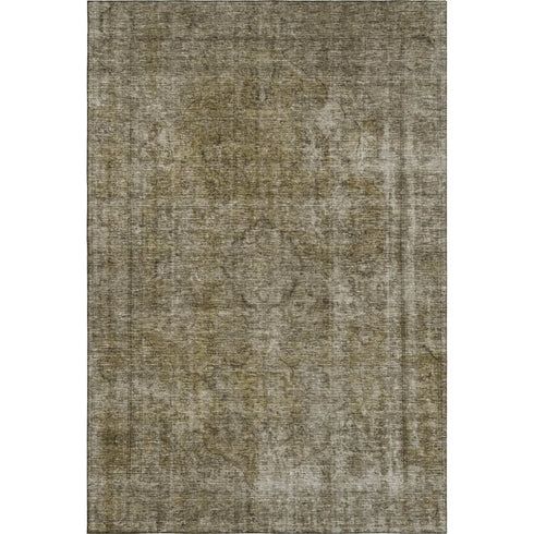 8' X 10' Pewter And Silver Abstract Washable Area Rug With UV Protection