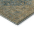 5' X 8' Blue Beige And Taupe Medallion Washable Area Rug With UV Protection