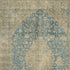 5' X 8' Blue Beige And Taupe Medallion Washable Area Rug With UV Protection