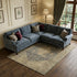 8' X 10' Charcoal Gray And Beige Medallion Washable Area Rug With UV Protection