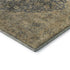 8' X 10' Charcoal Gray And Beige Medallion Washable Area Rug With UV Protection