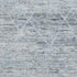 8' X 10' Blue Gray And Silver Abstract Geometric Washable Area Rug With UV Protection