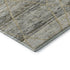 8' X 10' Pewter Beige And Gold Abstract Geometric Washable Area Rug With UV Protection