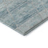 8' Teal Beige And Ivory Abstract Geometric Washable Round Rug With UV Protection