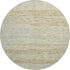 8' Wheat Beige And Gold Abstract Geometric Washable Round Rug With UV Protection