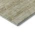 8' Wheat Beige And Gold Abstract Geometric Washable Round Rug With UV Protection