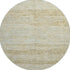 8' Wheat Beige And Gold Abstract Geometric Washable Round Rug With UV Protection