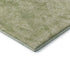 8' X 10' Artichoke Green Beige And Ivory Damask Washable Area Rug With UV Protection
