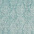 8' X 10' Aqua Teal And Ivory Damask Washable Area Rug With UV Protection