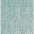 9' X 12' Aqua Teal And Ivory Damask Washable Area Rug With UV Protection