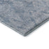 5' X 8' Blue And Ivory Damask Washable Area Rug With UV Protection