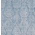 5' X 8' Blue And Ivory Damask Washable Area Rug With UV Protection