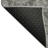 8' X 10' Gray And Silver Damask Washable Area Rug With UV Protection