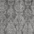 8' X 10' Gray And Silver Damask Washable Area Rug With UV Protection