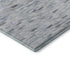 8' X 10' Blue Gray And Ivory Geometric Washable Area Rug With UV Protection