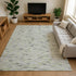 8' X 10' Green Gray And Ivory Geometric Washable Area Rug With UV Protection