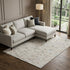8' X 10' Linen Gray And Ivory Geometric Washable Area Rug With UV Protection