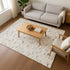 8' X 10' Linen Gray And Ivory Geometric Washable Area Rug With UV Protection