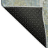5' X 8' Blue Gold And Gray Mosaic Washable Area Rug With UV Protection