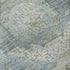 5' X 8' Blue Gold And Gray Mosaic Washable Area Rug With UV Protection