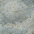 8' X 10' Blue Gold And Gray Mosaic Washable Area Rug With UV Protection