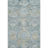 8' X 10' Blue Gold And Gray Mosaic Washable Area Rug With UV Protection