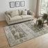 5' X 8' Brown Taupe And Beige Southwestern Washable Area Rug With UV Protection
