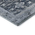 5' X 8' Blue Ivory And Gray Southwestern Washable Area Rug With UV Protection