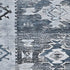 5' X 8' Blue Ivory And Gray Southwestern Washable Area Rug With UV Protection
