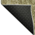 9' X 12' Brown And Beige Floral Medallion Washable Area Rug With UV Protection
