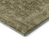 9' X 12' Brown And Beige Floral Medallion Washable Area Rug With UV Protection