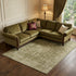 9' X 12' Brown And Beige Floral Medallion Washable Area Rug With UV Protection