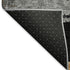 5' X 8' Black Copper And Gold Striped Washable Area Rug With UV Protection
