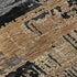 5' X 8' Black Copper And Gold Striped Washable Area Rug With UV Protection