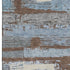 5' X 8' Chocolate Blue And Gray Striped Washable Area Rug With UV Protection