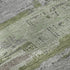 8' X 10' Olive Green Gray And Silver Striped Washable Area Rug With UV Protection