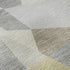 5' X 8' Pewter Ivory And Wheat Geometric Washable Area Rug With UV Protection