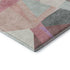 5' X 8' Pale Aqua Blush And Sage Geometric Washable Area Rug With UV Protection