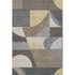 5' X 8' Brown Gray And Ivory Geometric Washable Area Rug With UV Protection