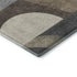 5' X 8' Brown Gray And Ivory Geometric Washable Area Rug With UV Protection